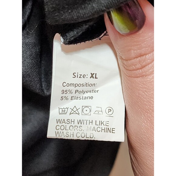 Womens 2 Piece XL Black Pajama Set Weekend T-Shirt & Shorts Sleep Loungewear - Picture 12 of 16